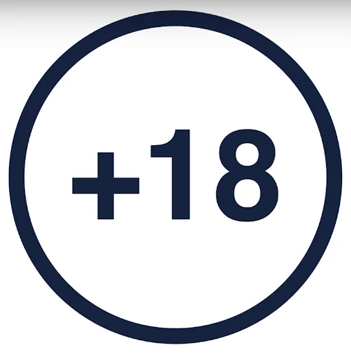 Prohibido menores de 18 años